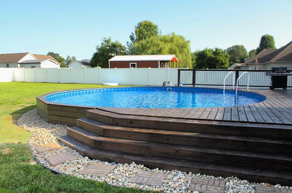 Stealth Semi-Inground Pool – Fully Dressed #2