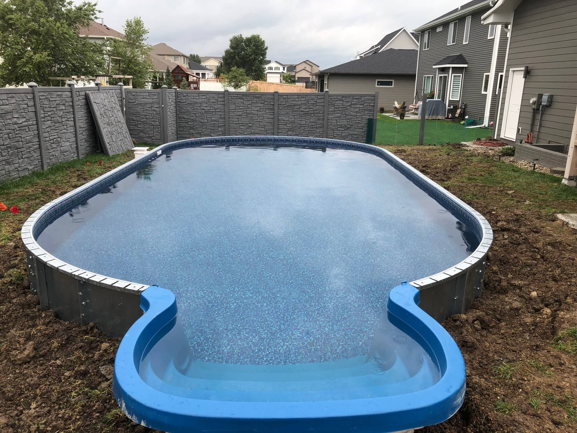 Stealth Semi-Inground Pool – Naked #2